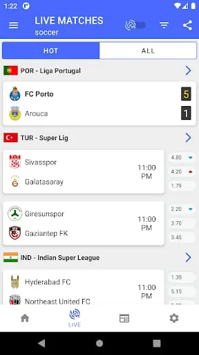 ScoreBoard|Live Football Score