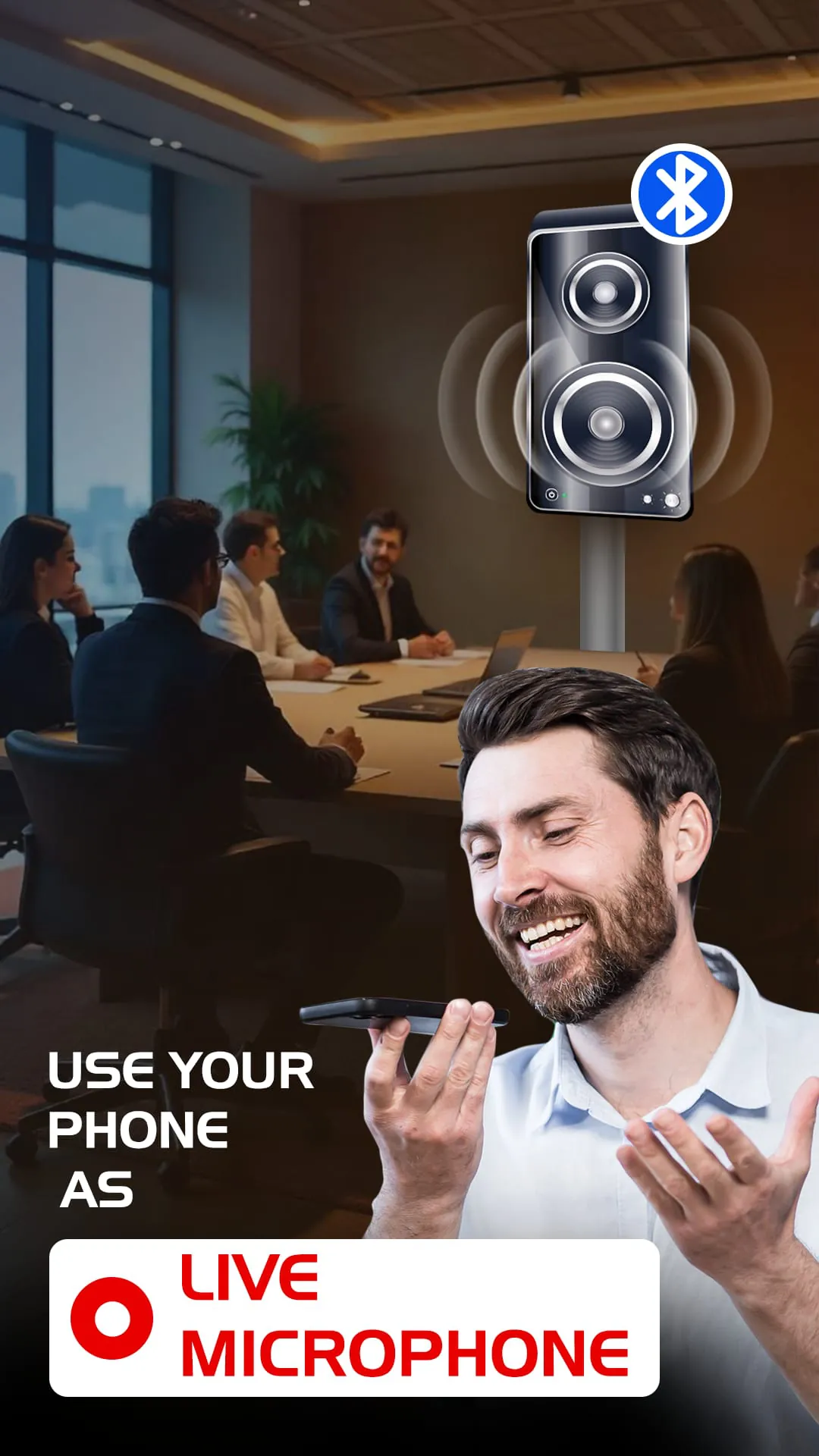 MobileMic To Bluetooth Speaker