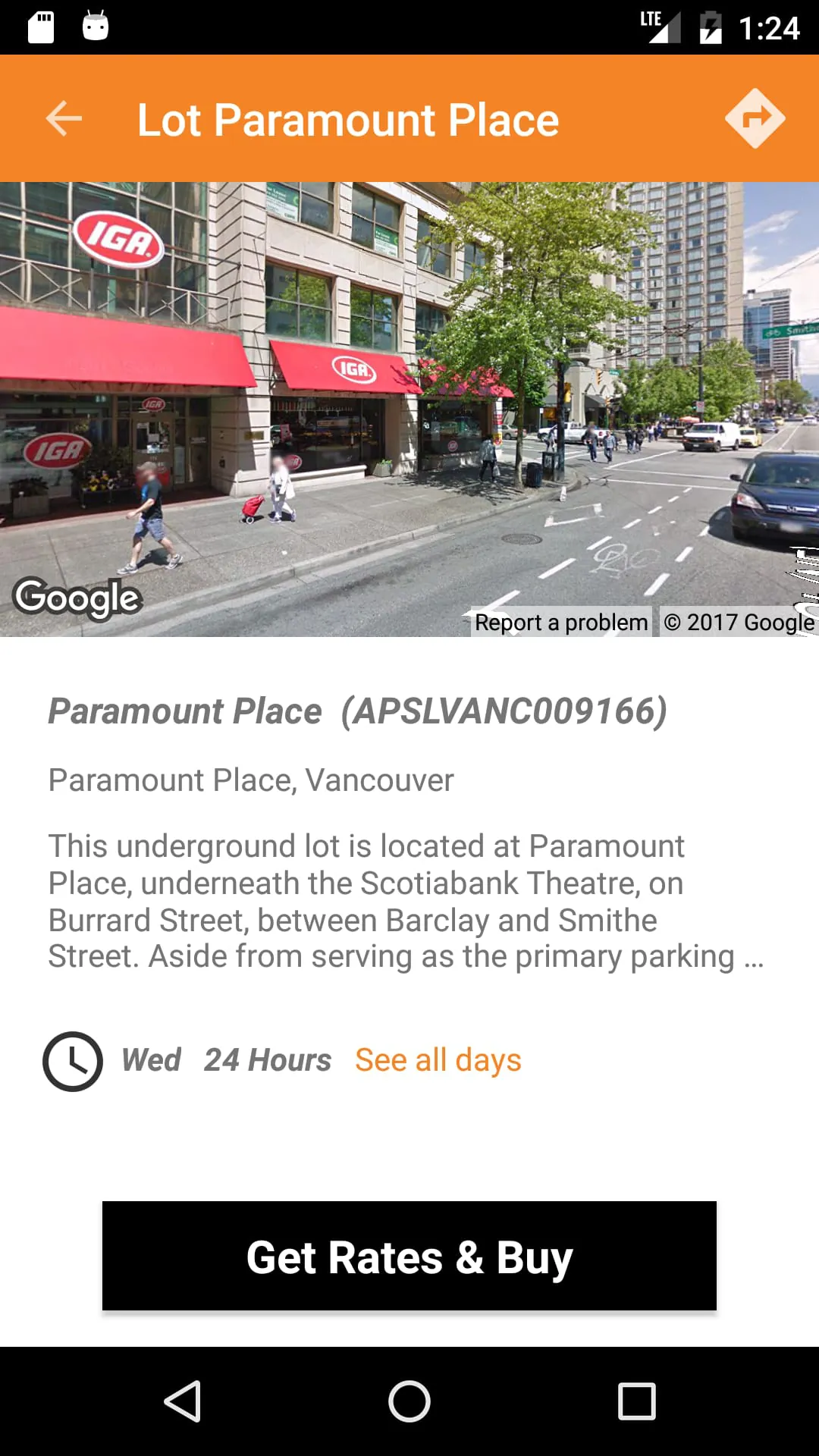 hangTag Canada: Park & Go