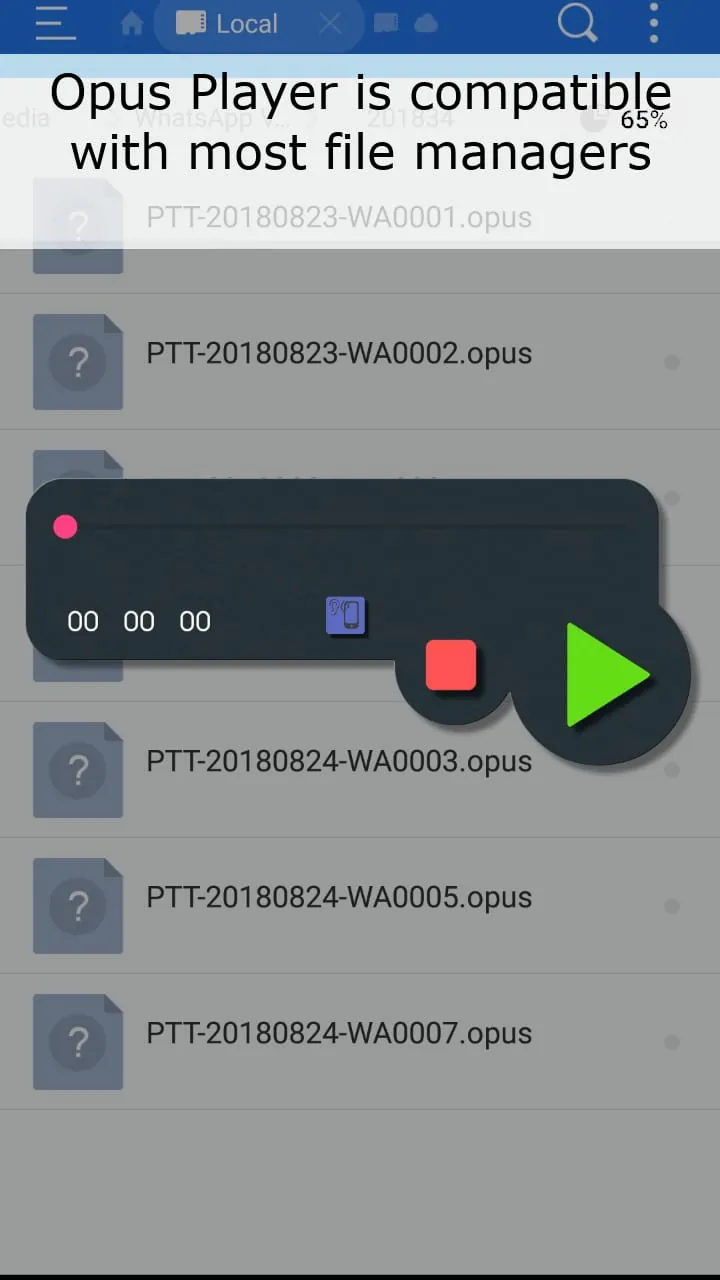 Opus Player - WhatsApp Audio