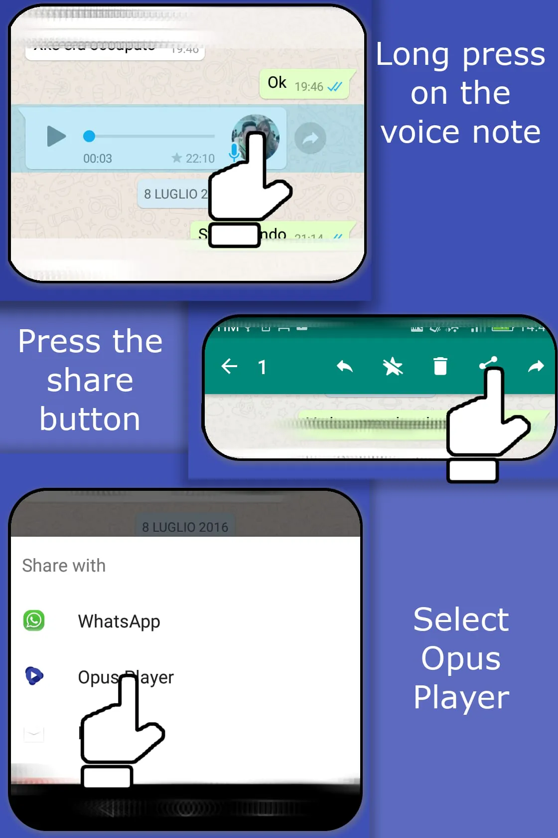Opus Player - WhatsApp Audio