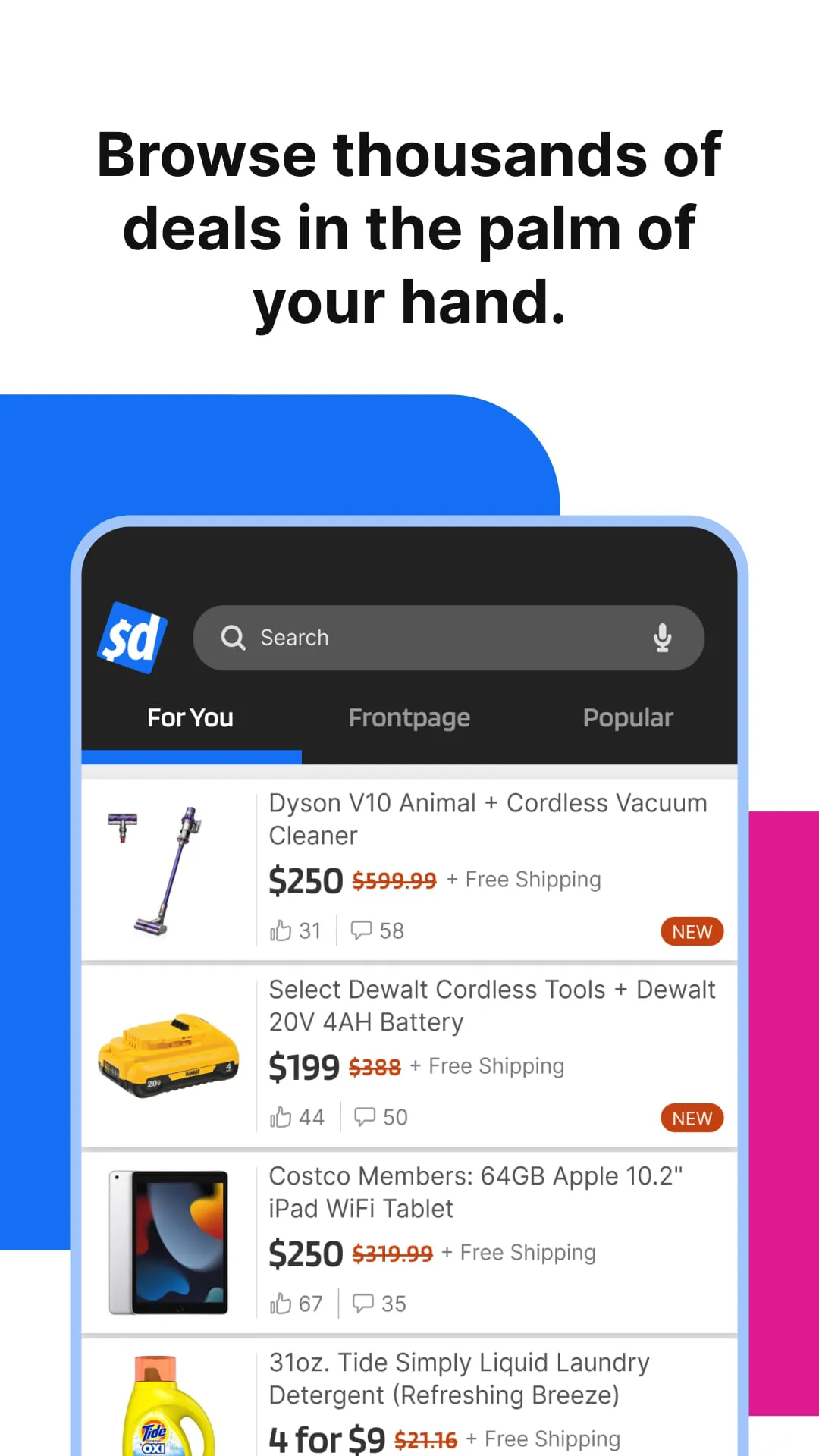 Slickdeals: Deals & Discounts