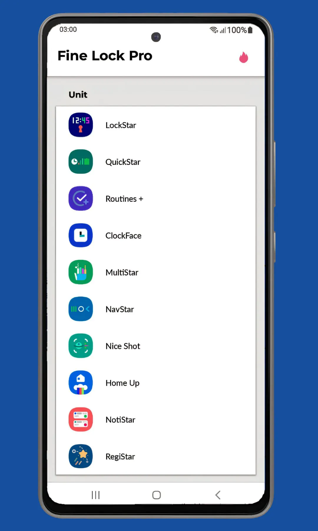 Fine Lock (only for Samsung)
