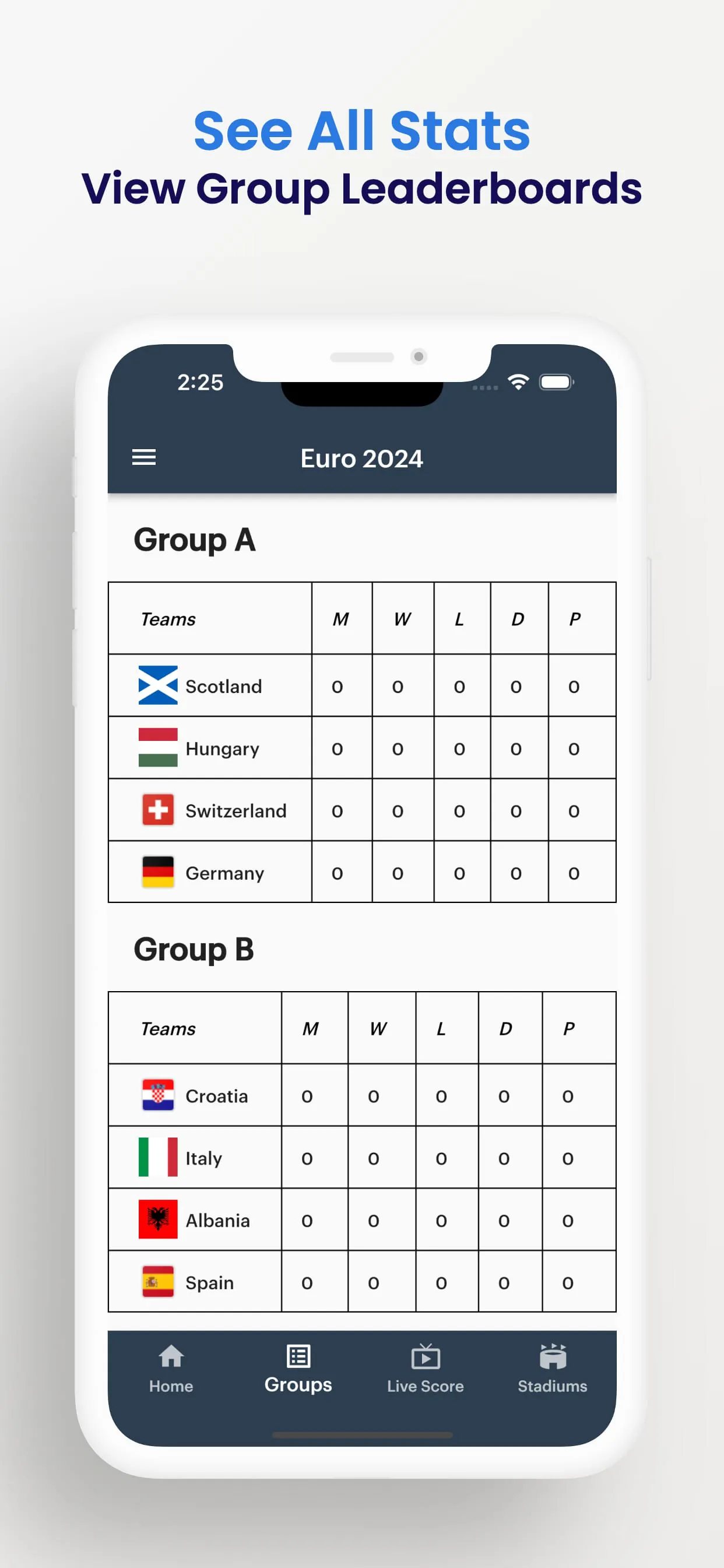 Euro Cup 2024 : Live Scores