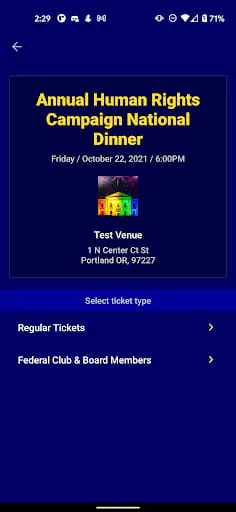 HRC Tickets