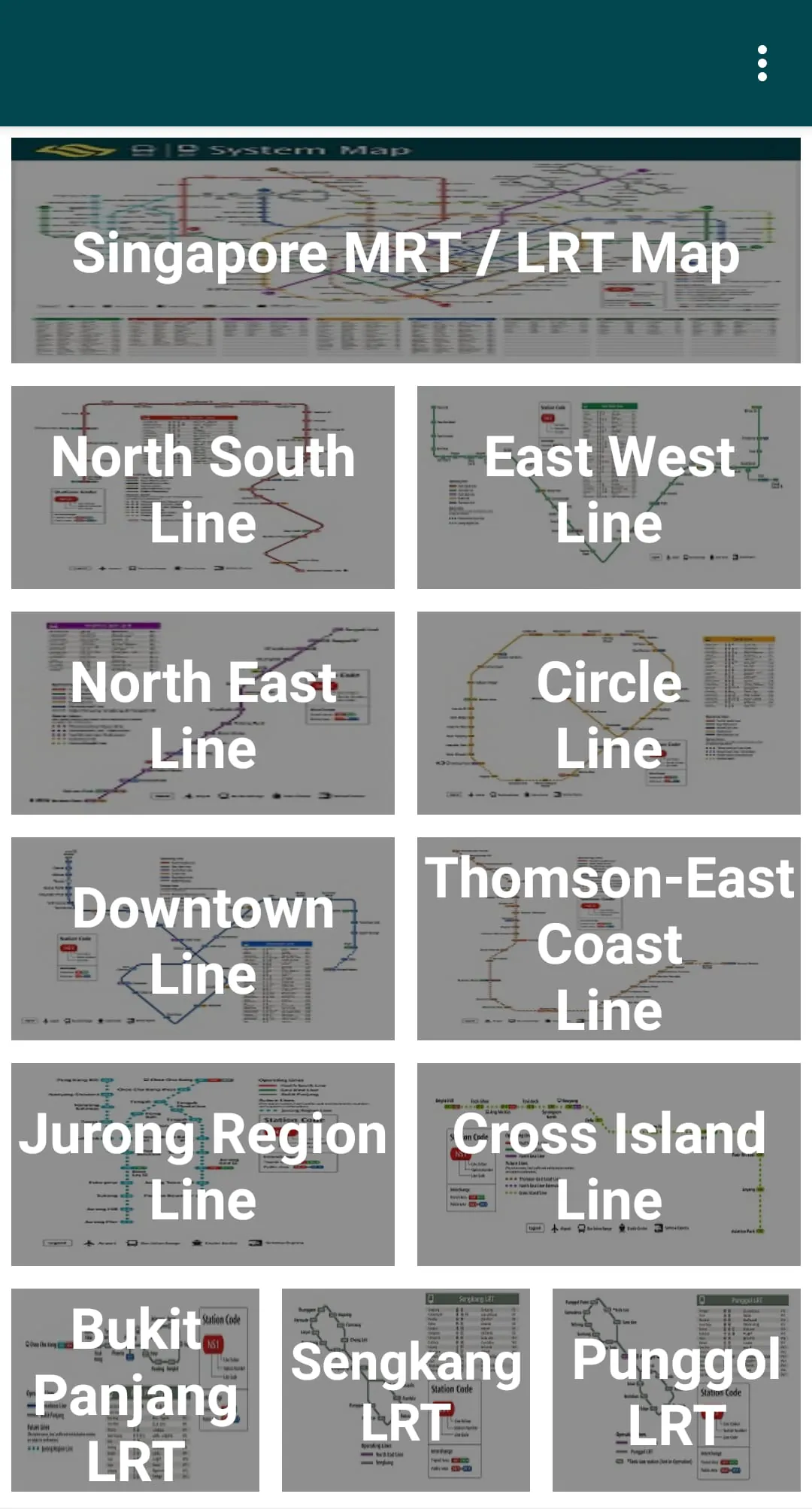 Singapore Train Map (Offline)