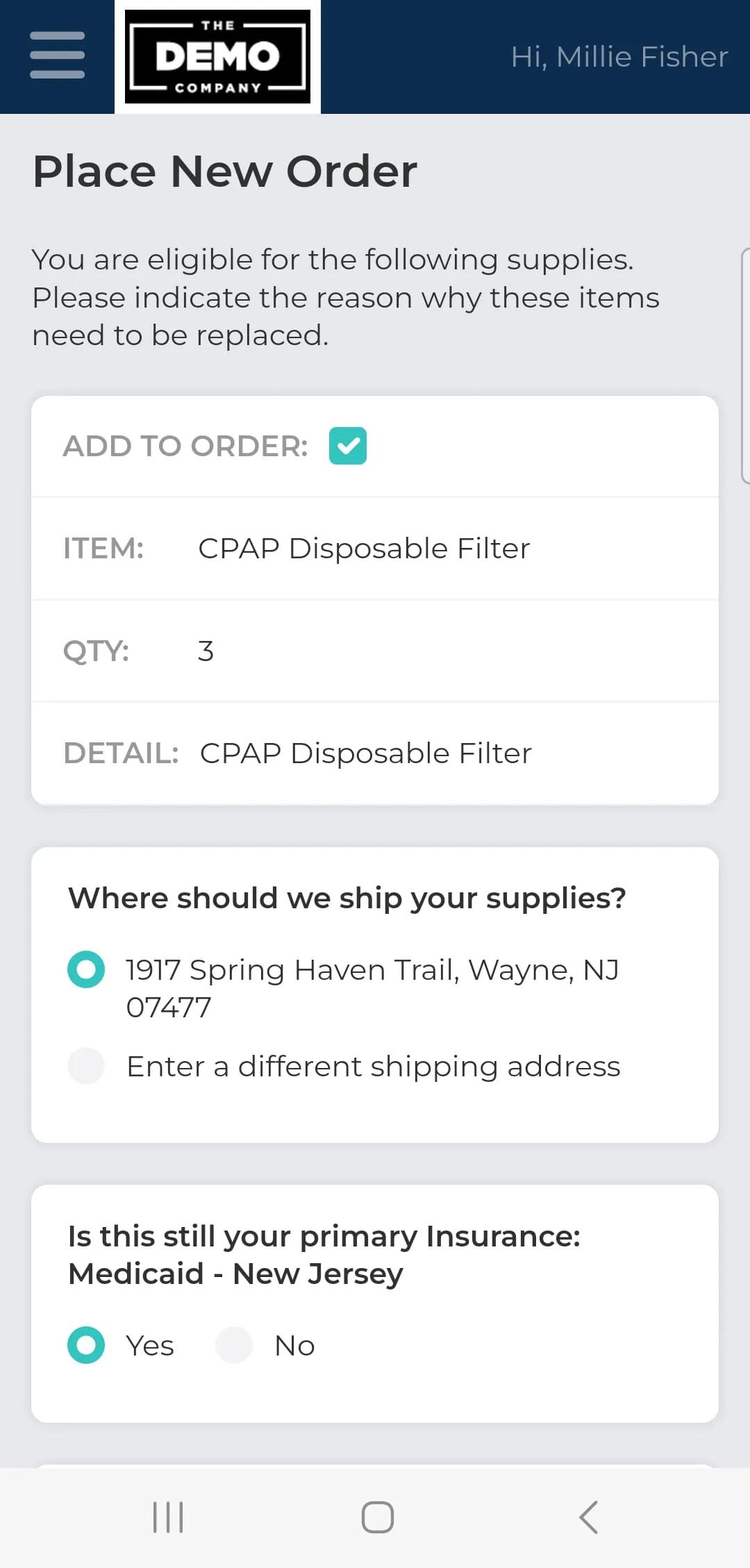 SNAP Resupply