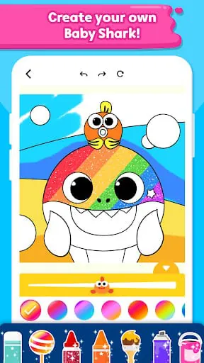 Baby Shark Coloring Book: Kids