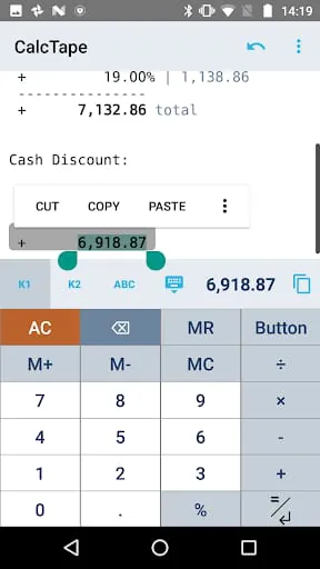 CalcTape Calculator with Tape
