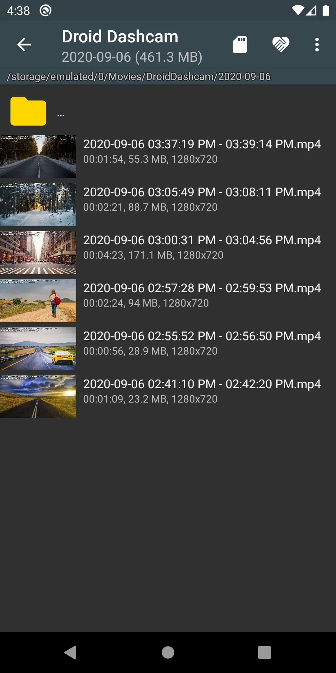 Droid Dashcam - Video Recorder