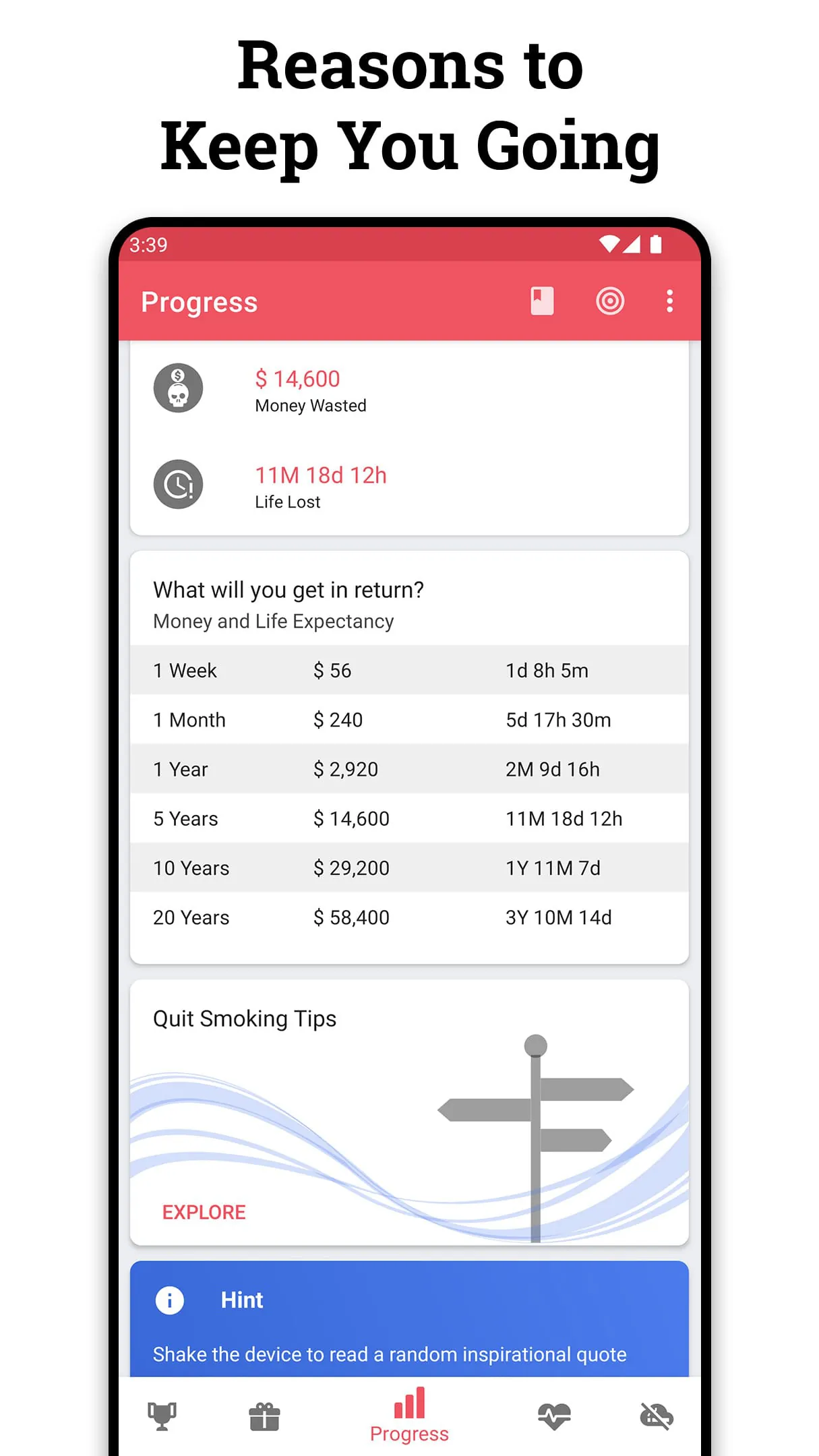 Quit Tracker: Stop Smoking
