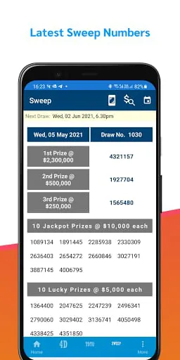 SG Live Pool 4D, Toto & Sweep