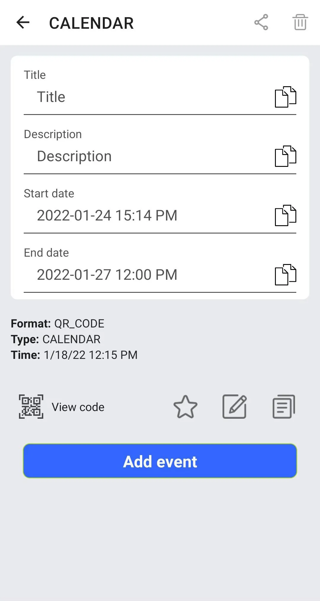 QR Barcode : Scanner & Create