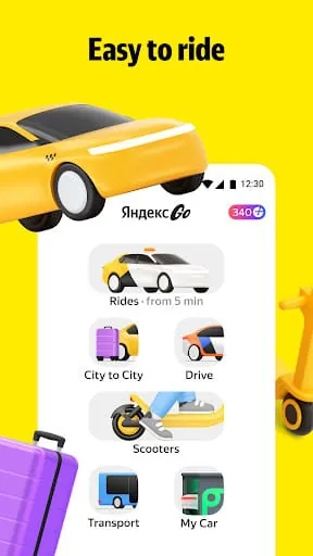 Yandex Go: Taxi Food Delivery