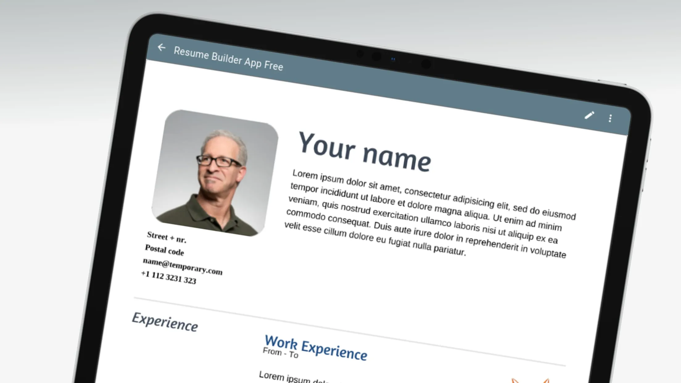 Resume Builder App