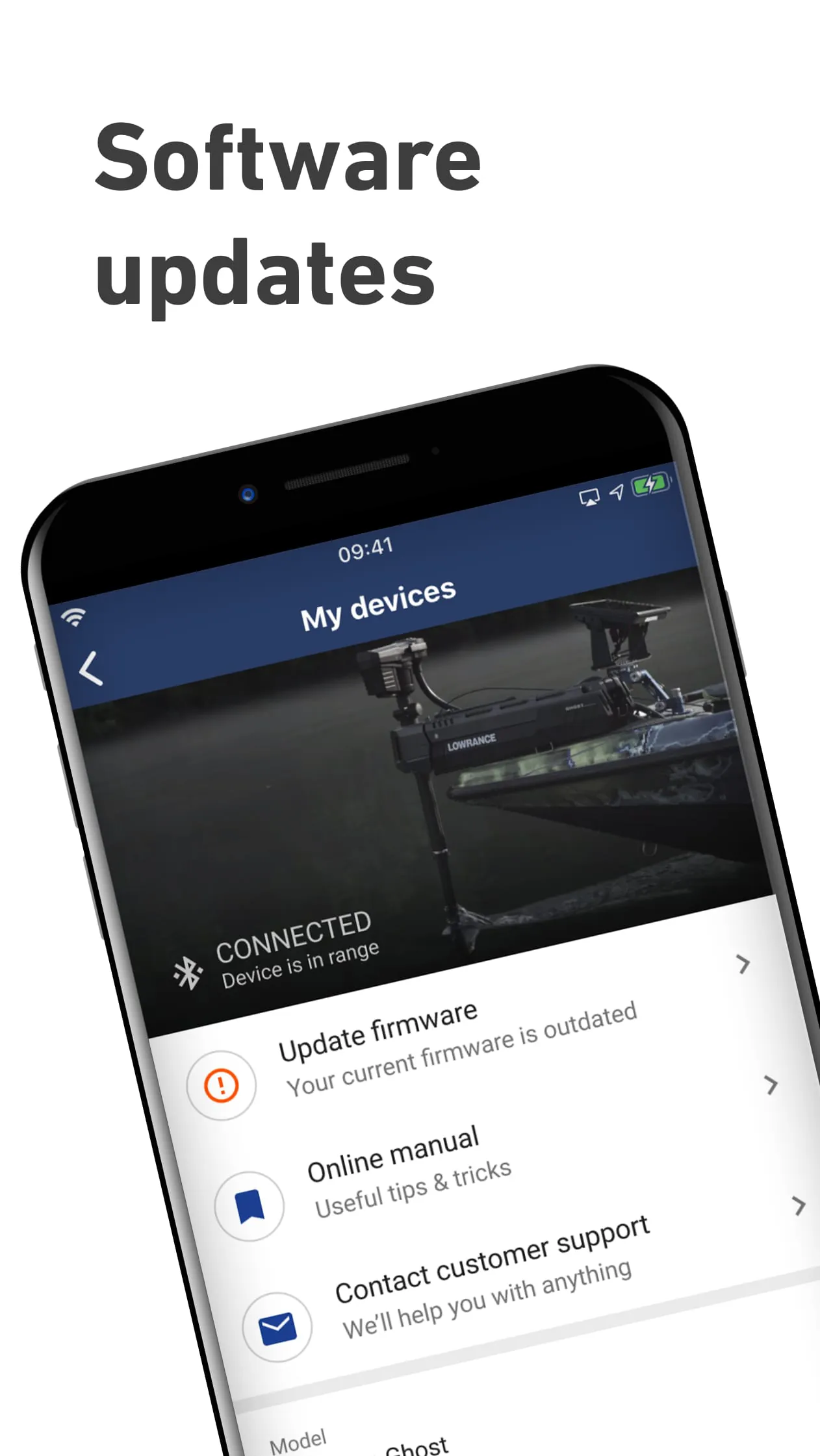 Lowrance: app for anglers