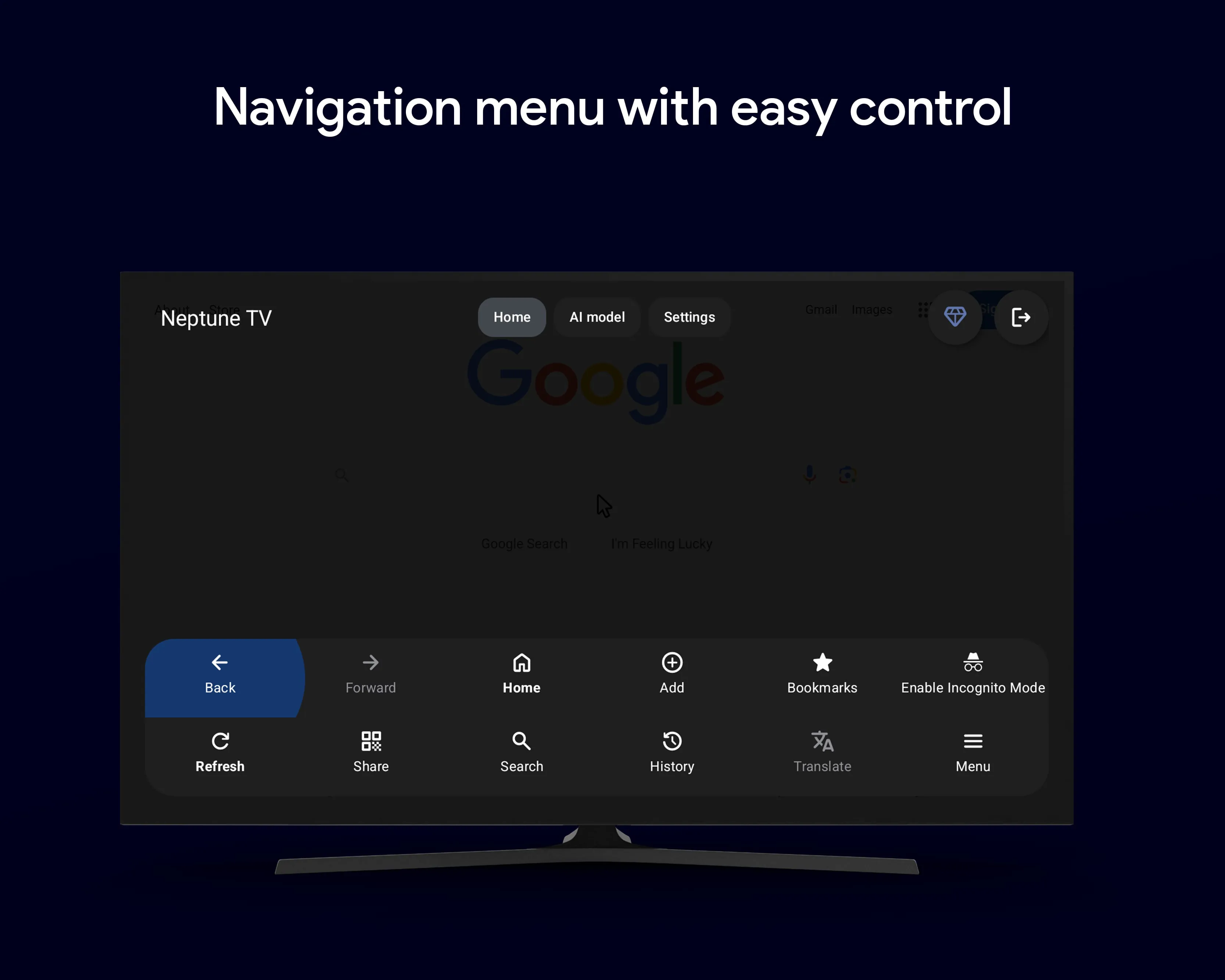AI-powered Neptune Browser TV