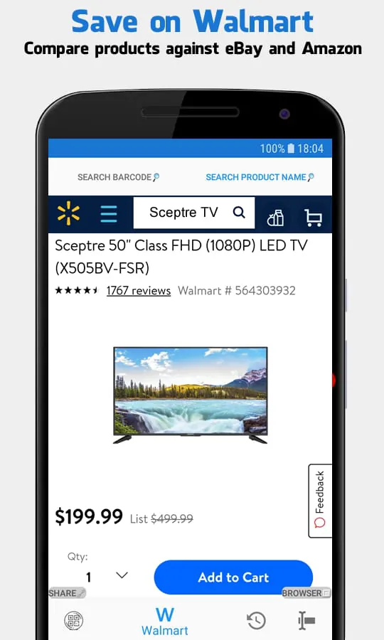Barcode Scanner for Walmart -
