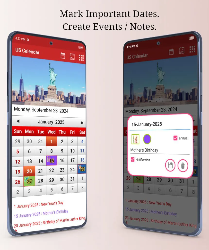 US Calendar 2024