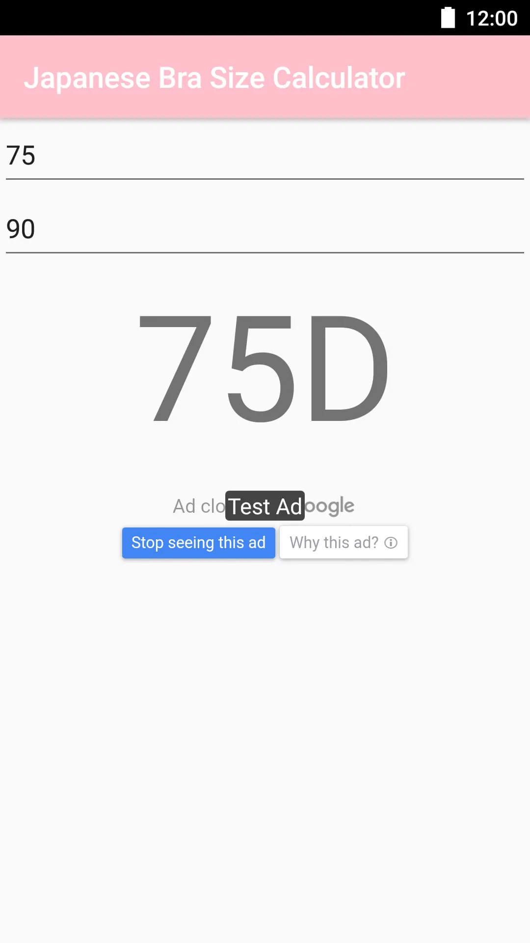 Japanese Bra Size Calculator