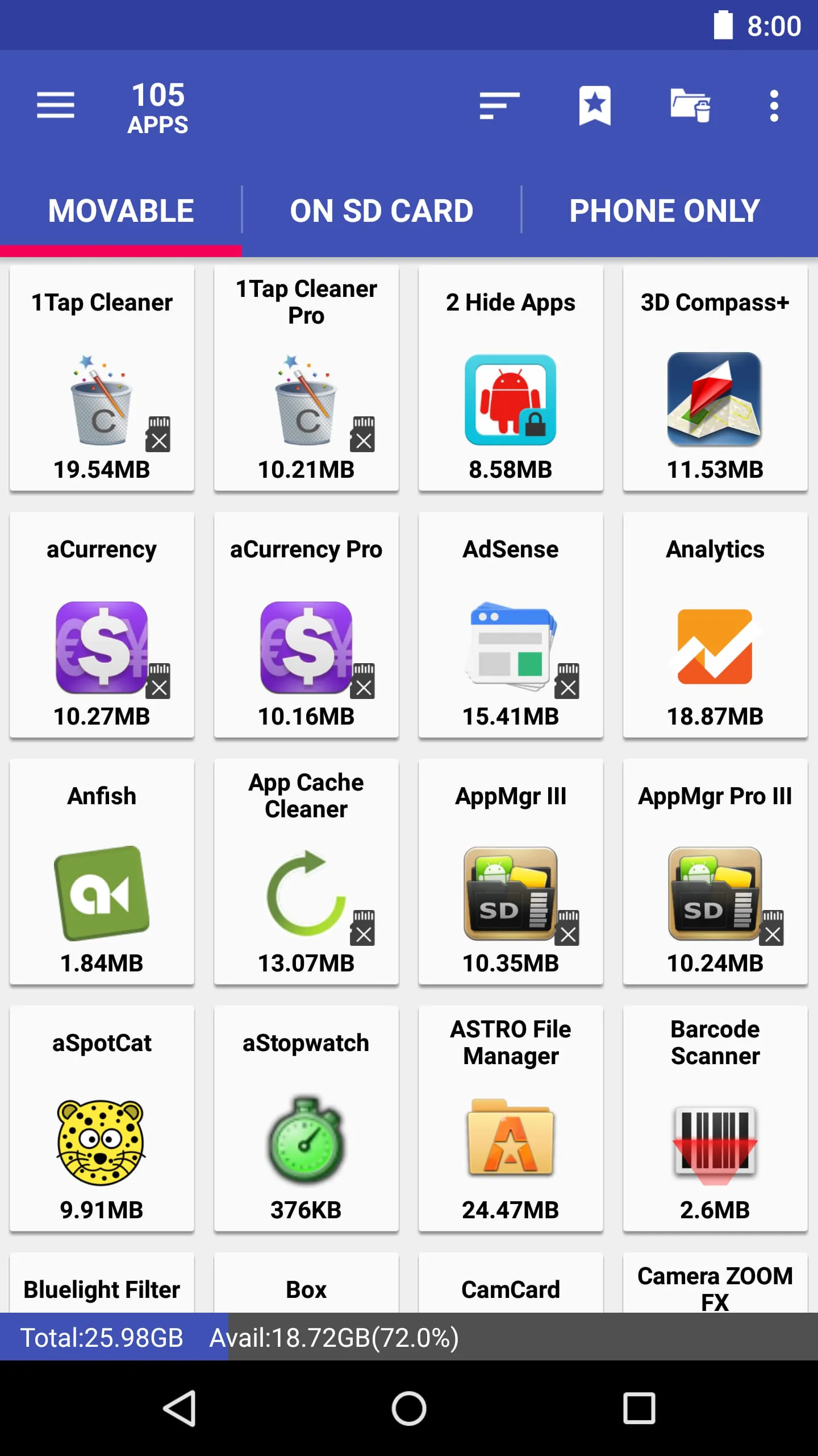 AppMgr III (App 2 SD)