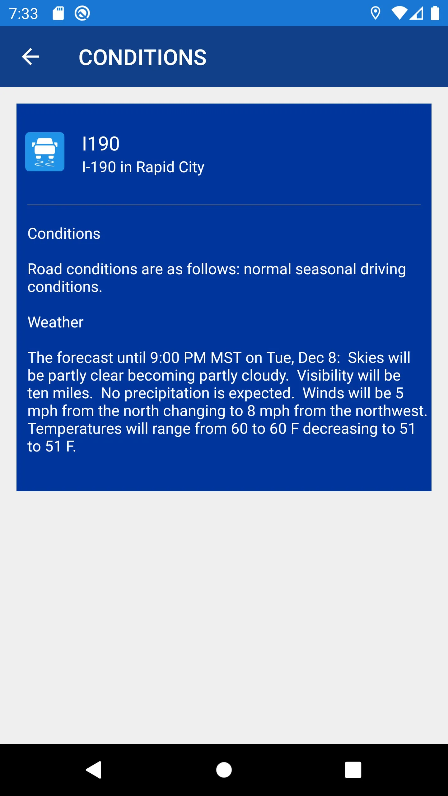 SDDOT 511