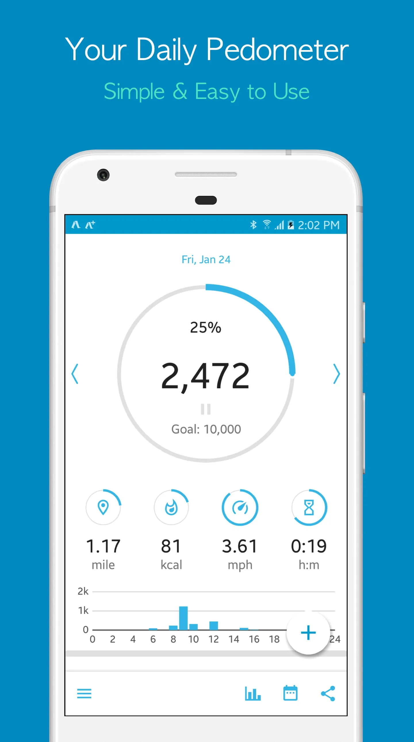 Accupedo Pedometer