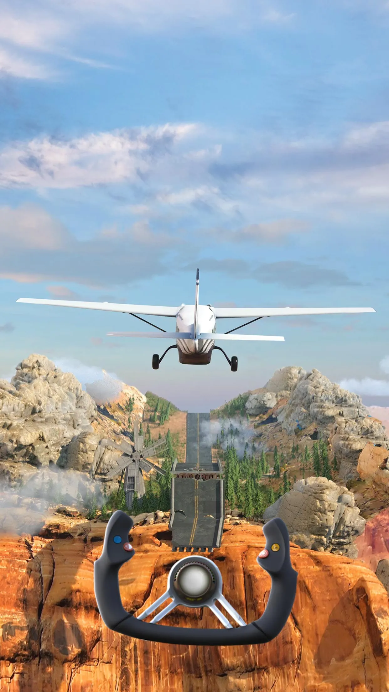 Crazy Plane Landing