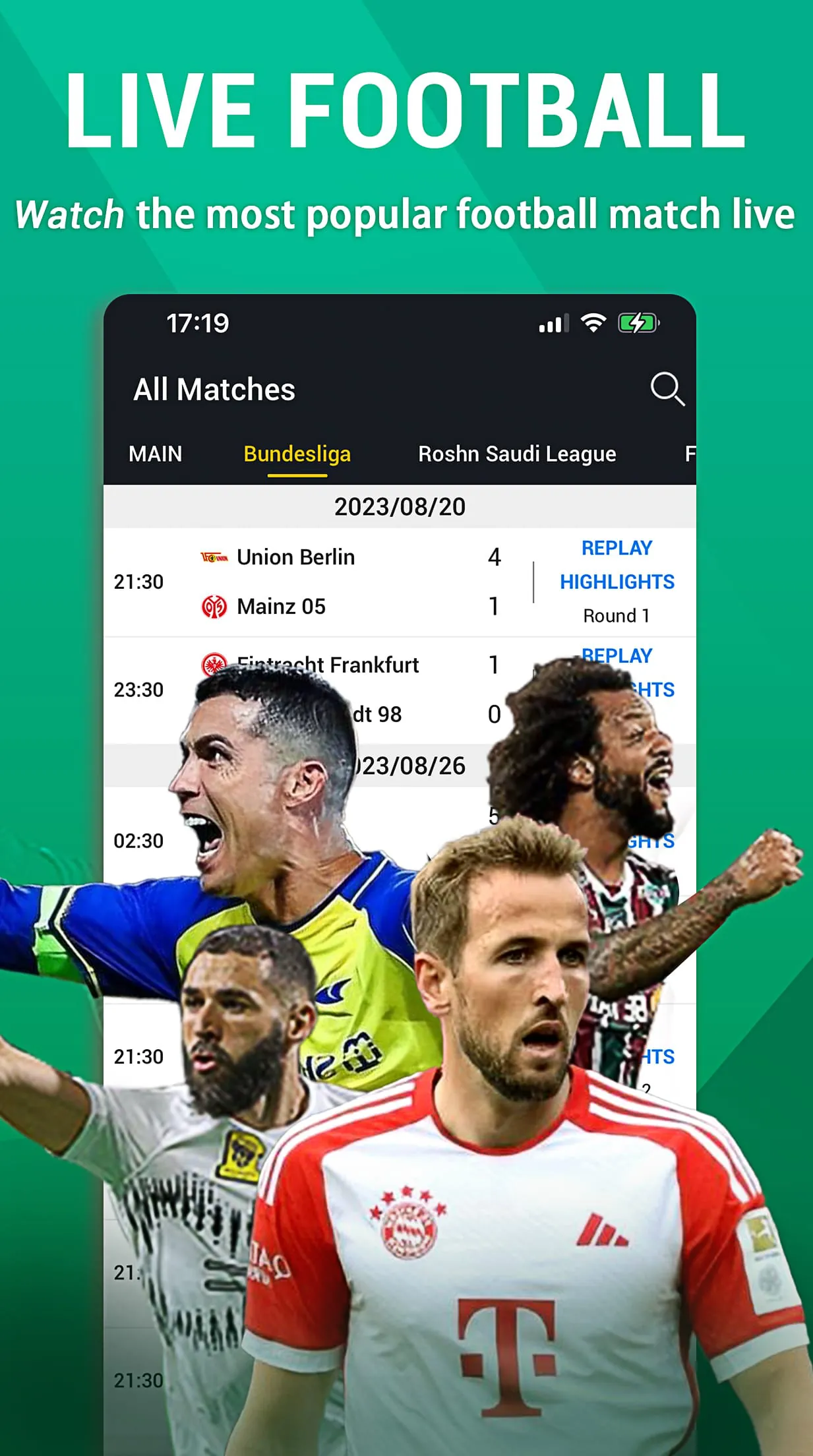StarTimes ON-Live TV, Football