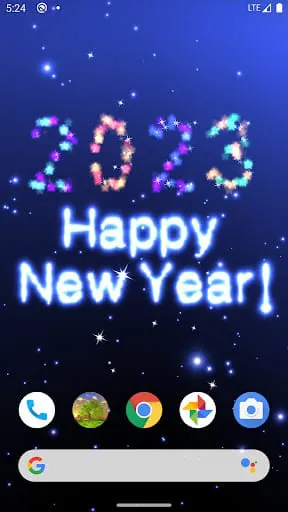 New Year's day countdown