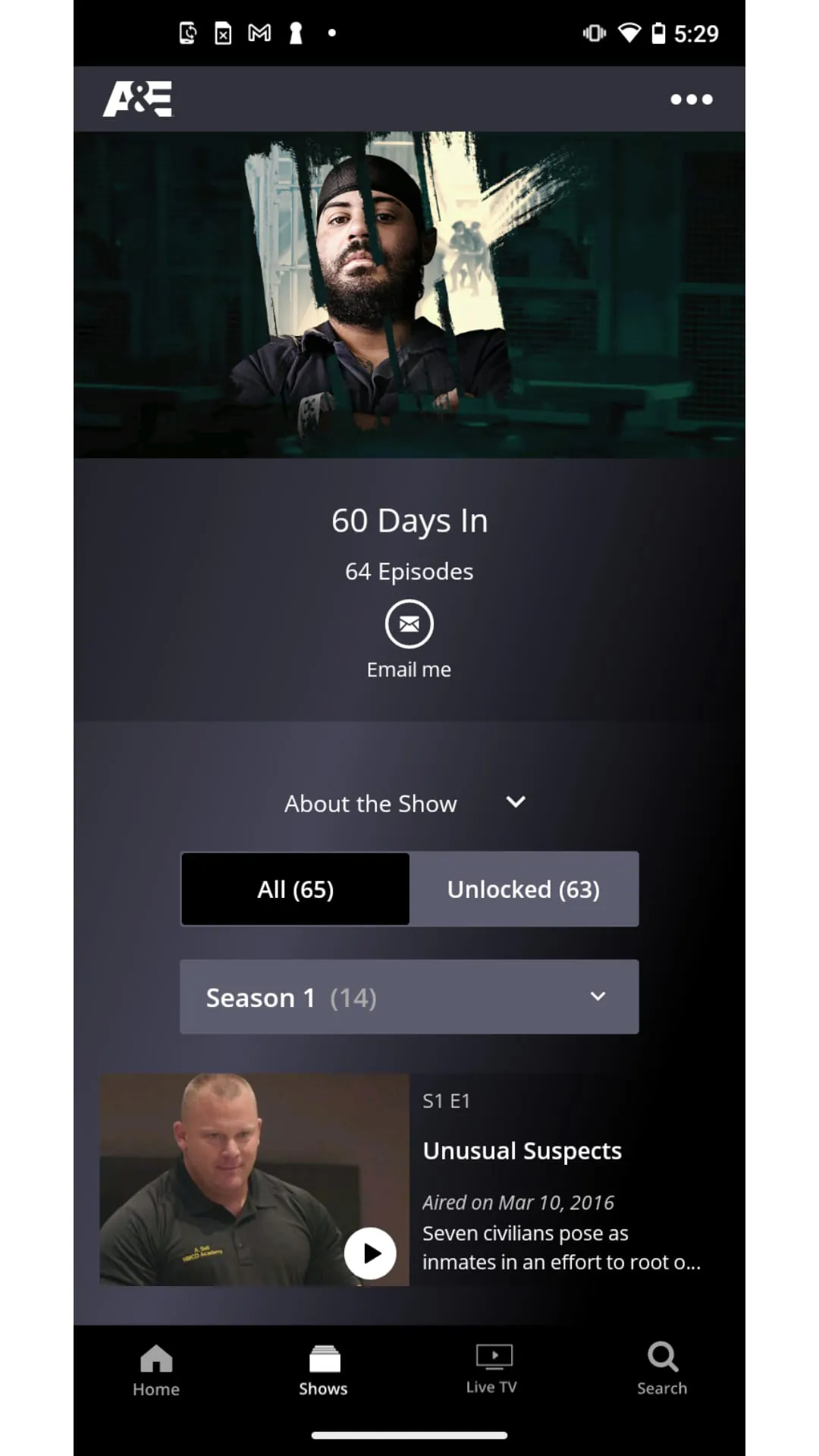 A&E: TV Shows That Matter