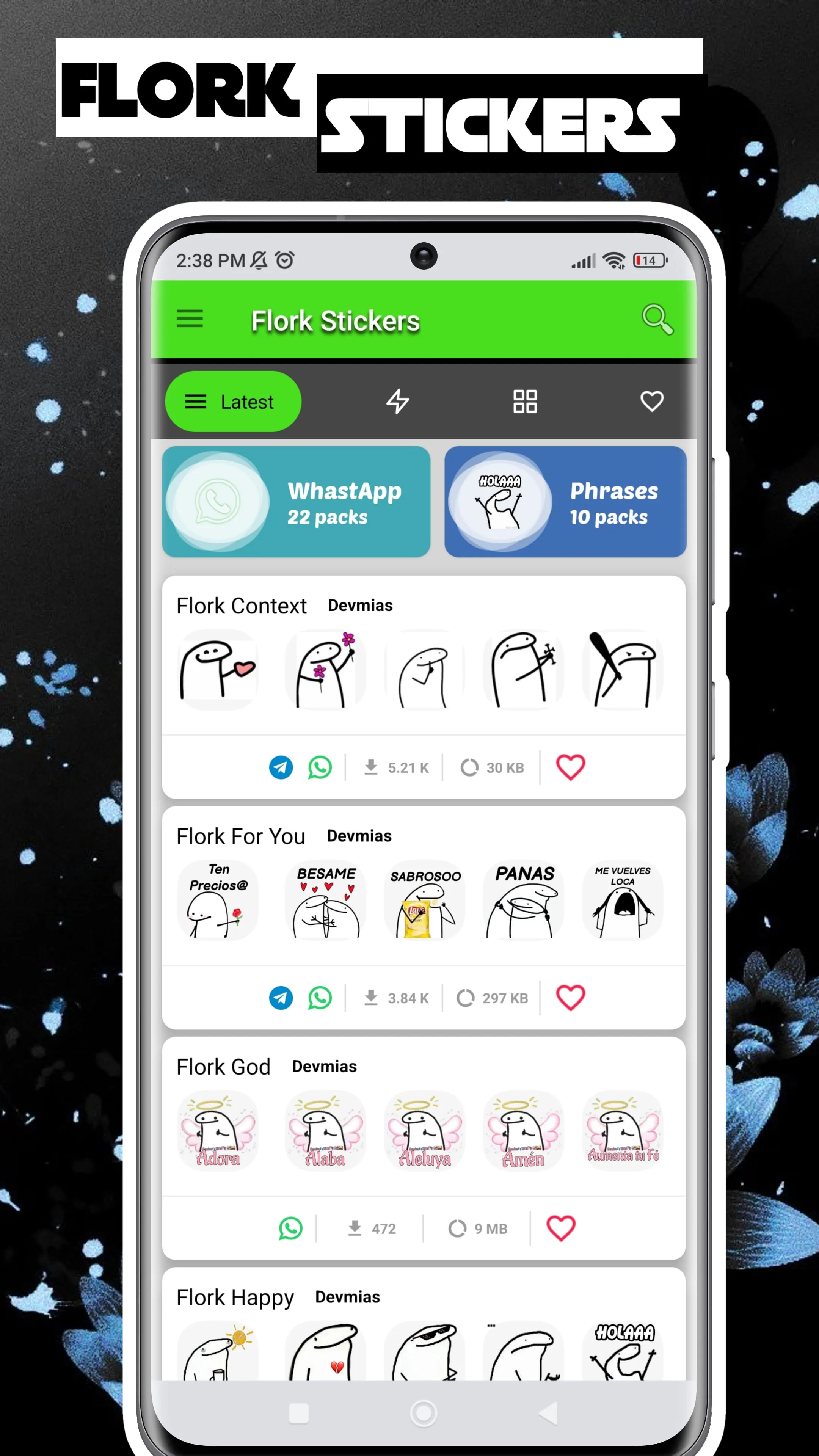 Flork Stickers for whatsapp