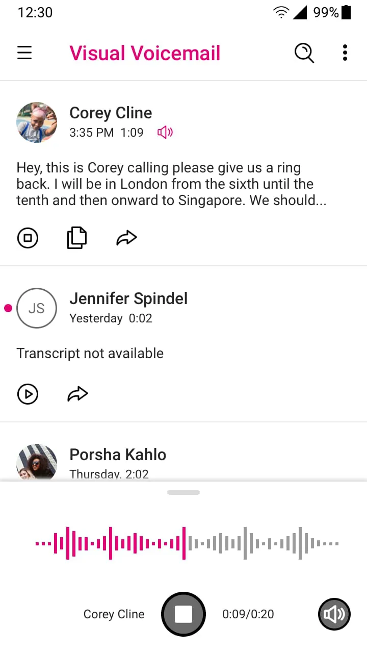 T-Mobile Visual Voicemail