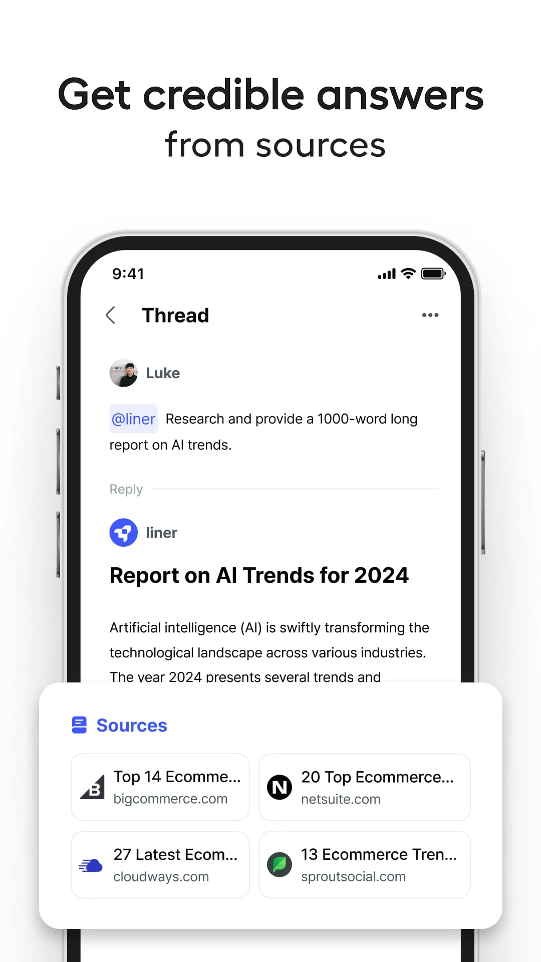 Liner: AI Search with Sources