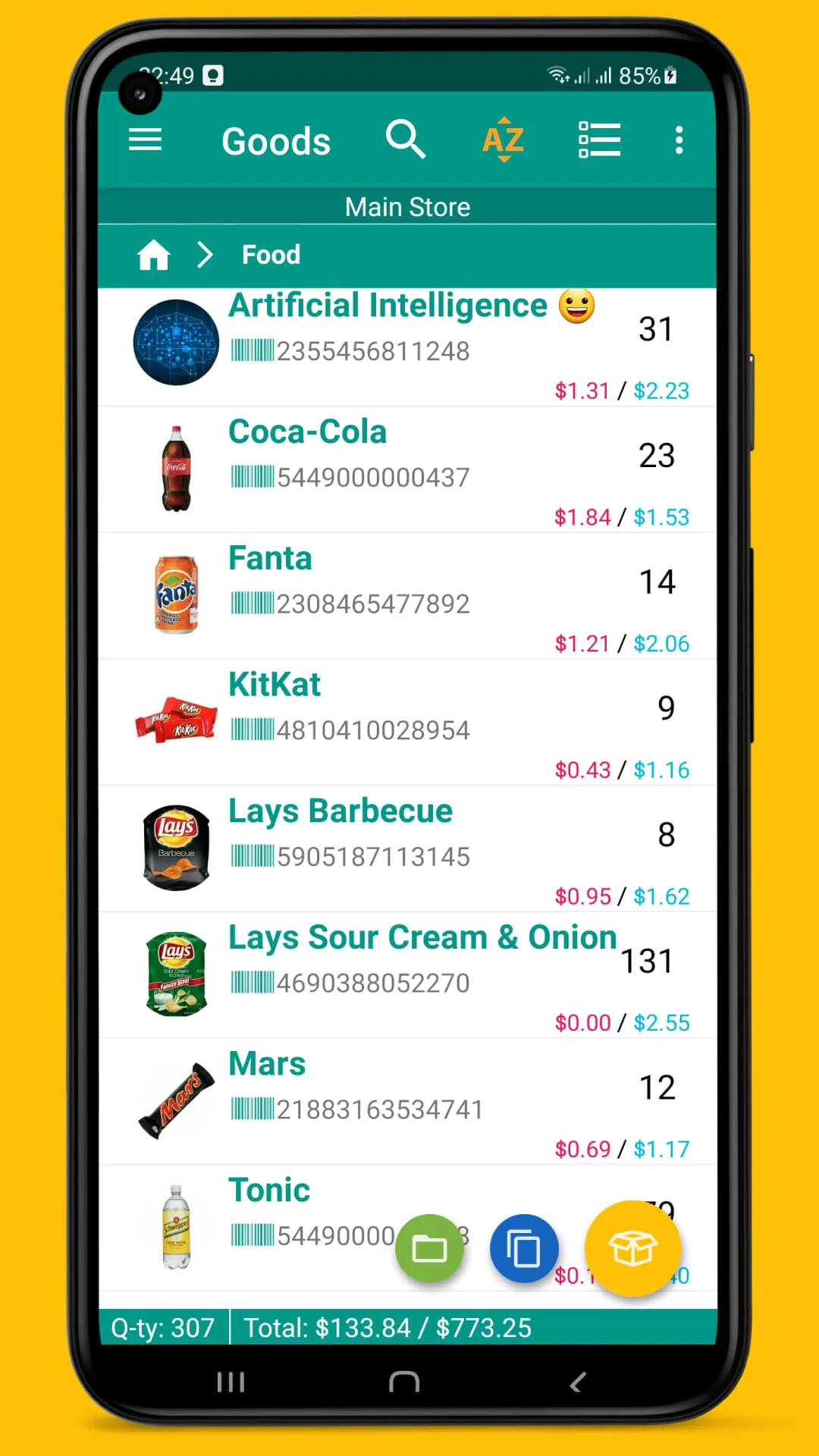Stock and Inventory Simple