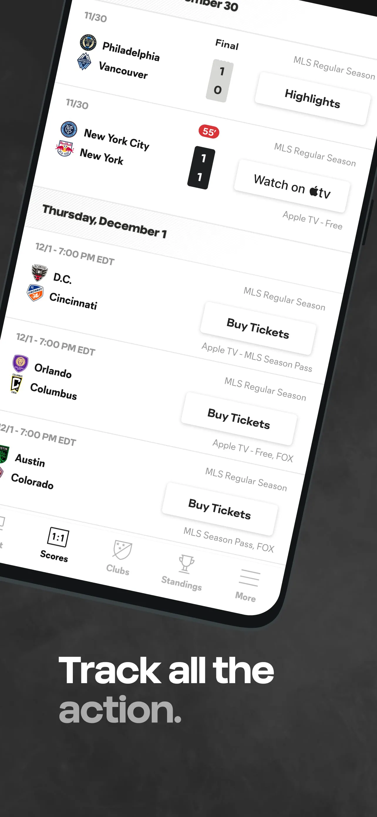 MLS: Live Soccer Scores & News