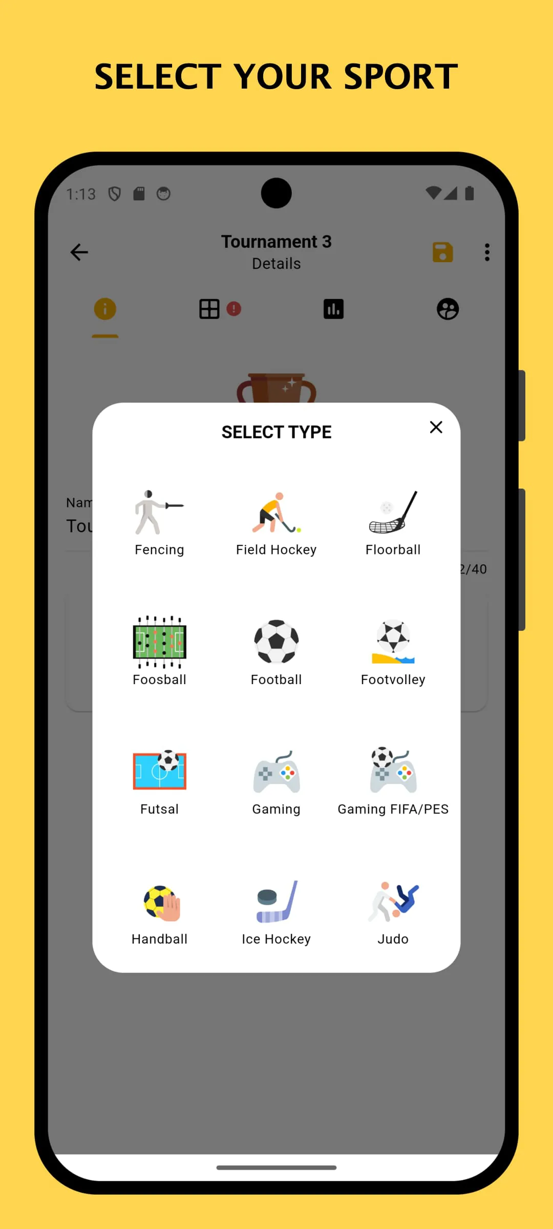 Winner - Tournament Maker App