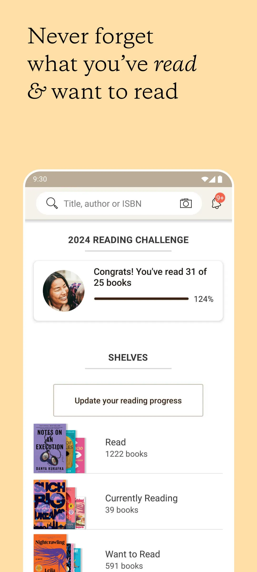Goodreads - Find & Track Books