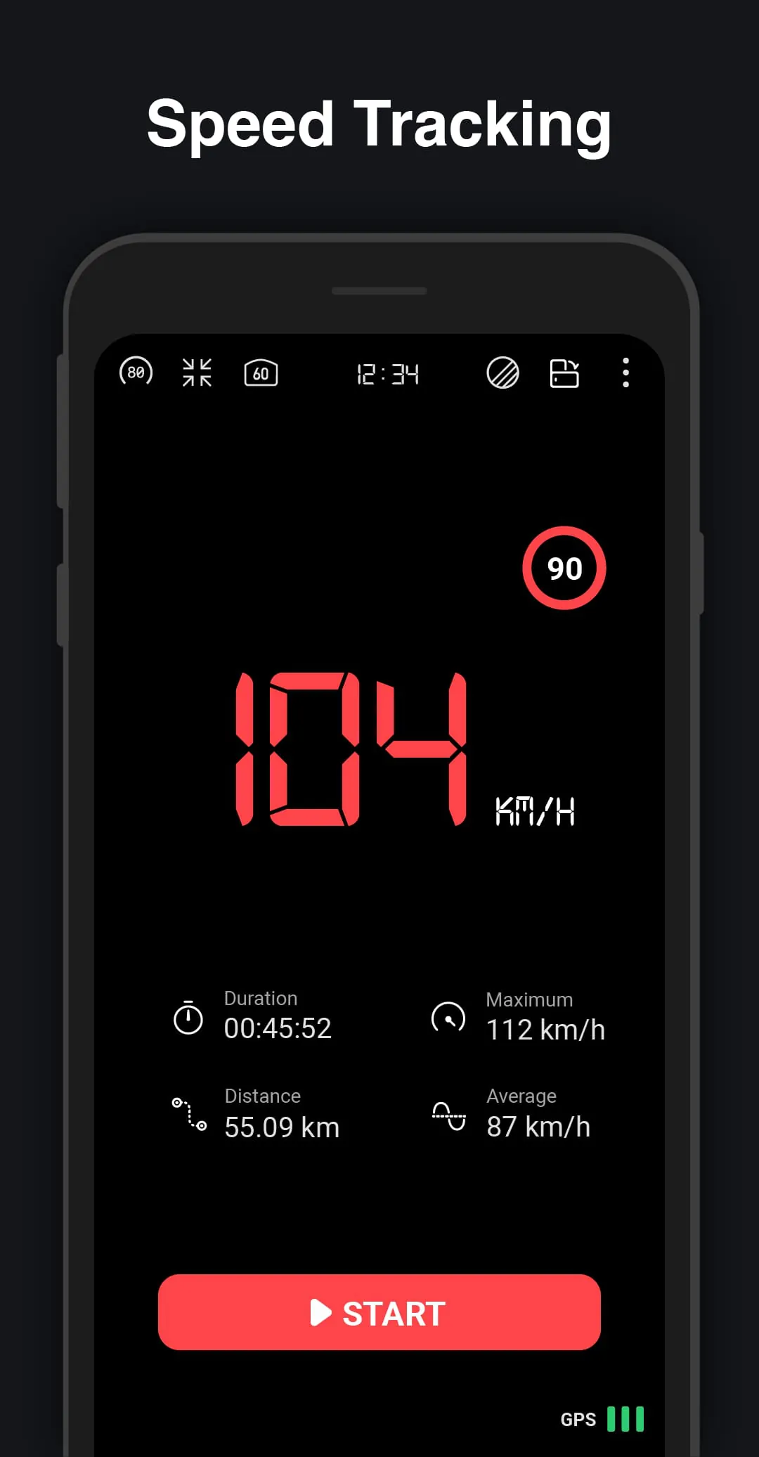 GPS Speedometer : Odometer HUD