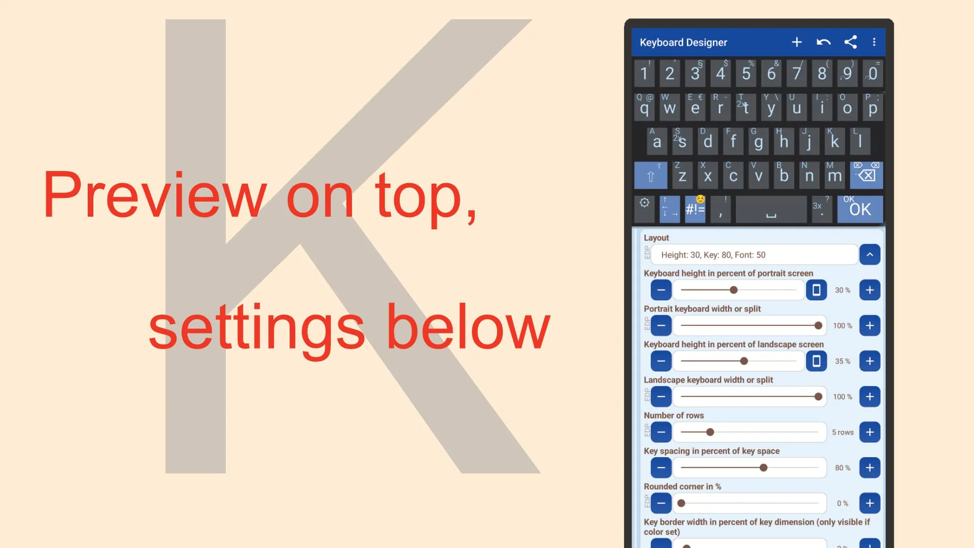 Keyboard Designer: Keyboard