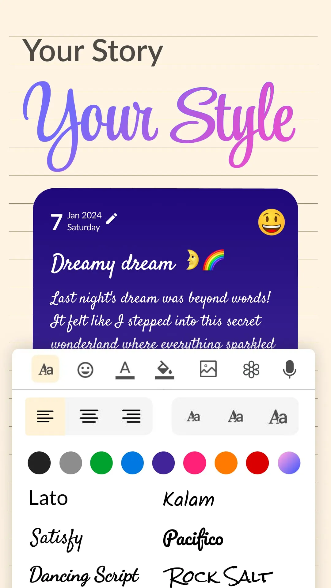 Daily Journal: Diary with lock