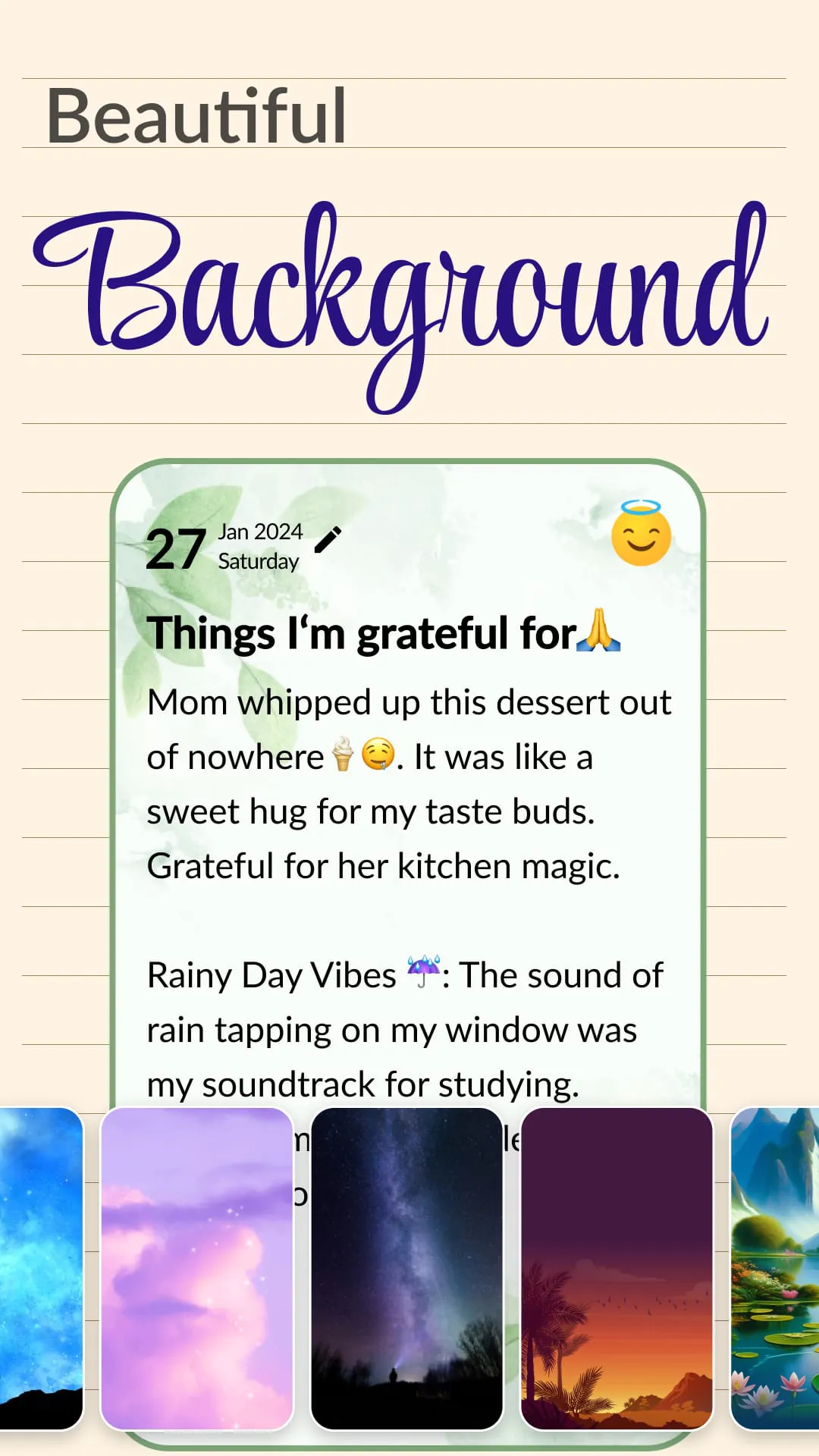 Daily Journal: Diary with lock