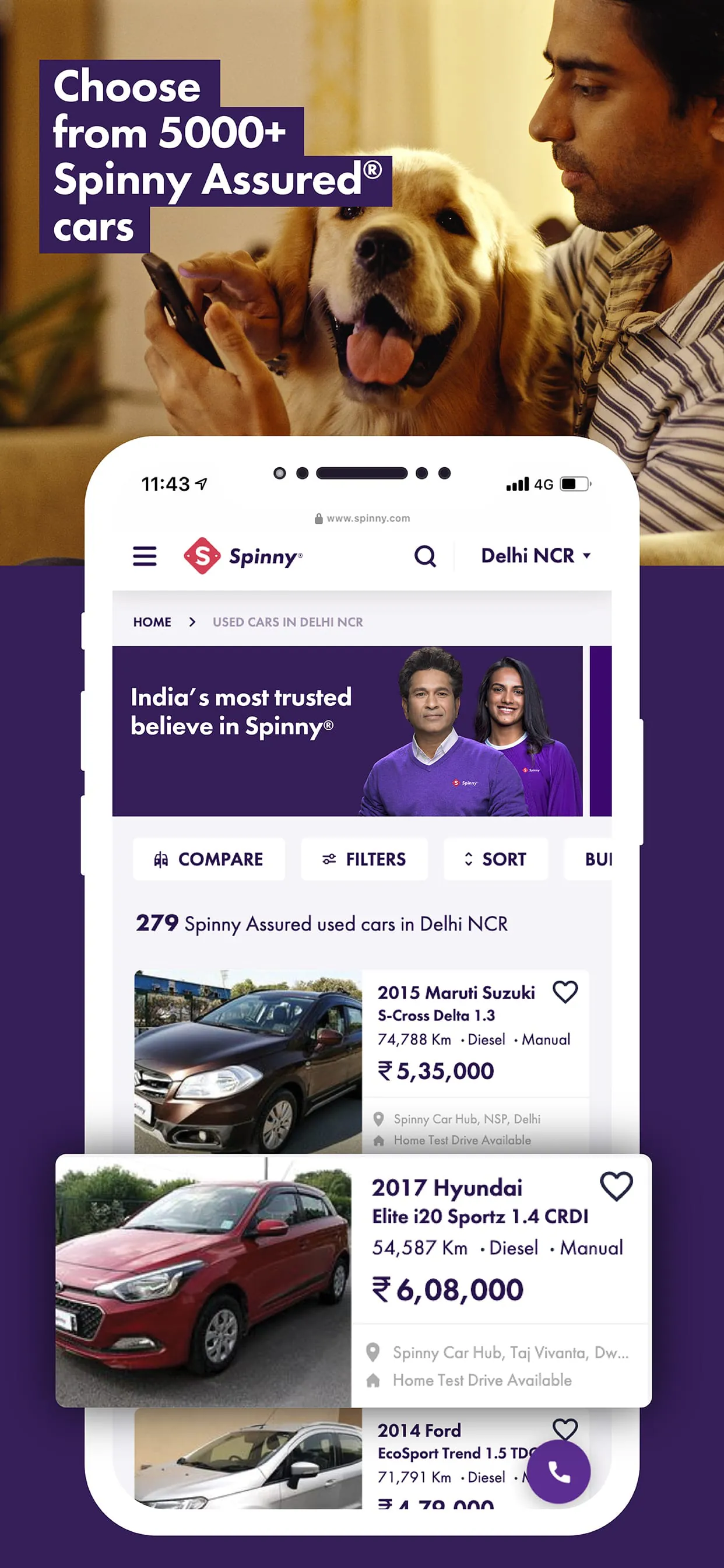 Spinny - Buy & Sell Used Cars