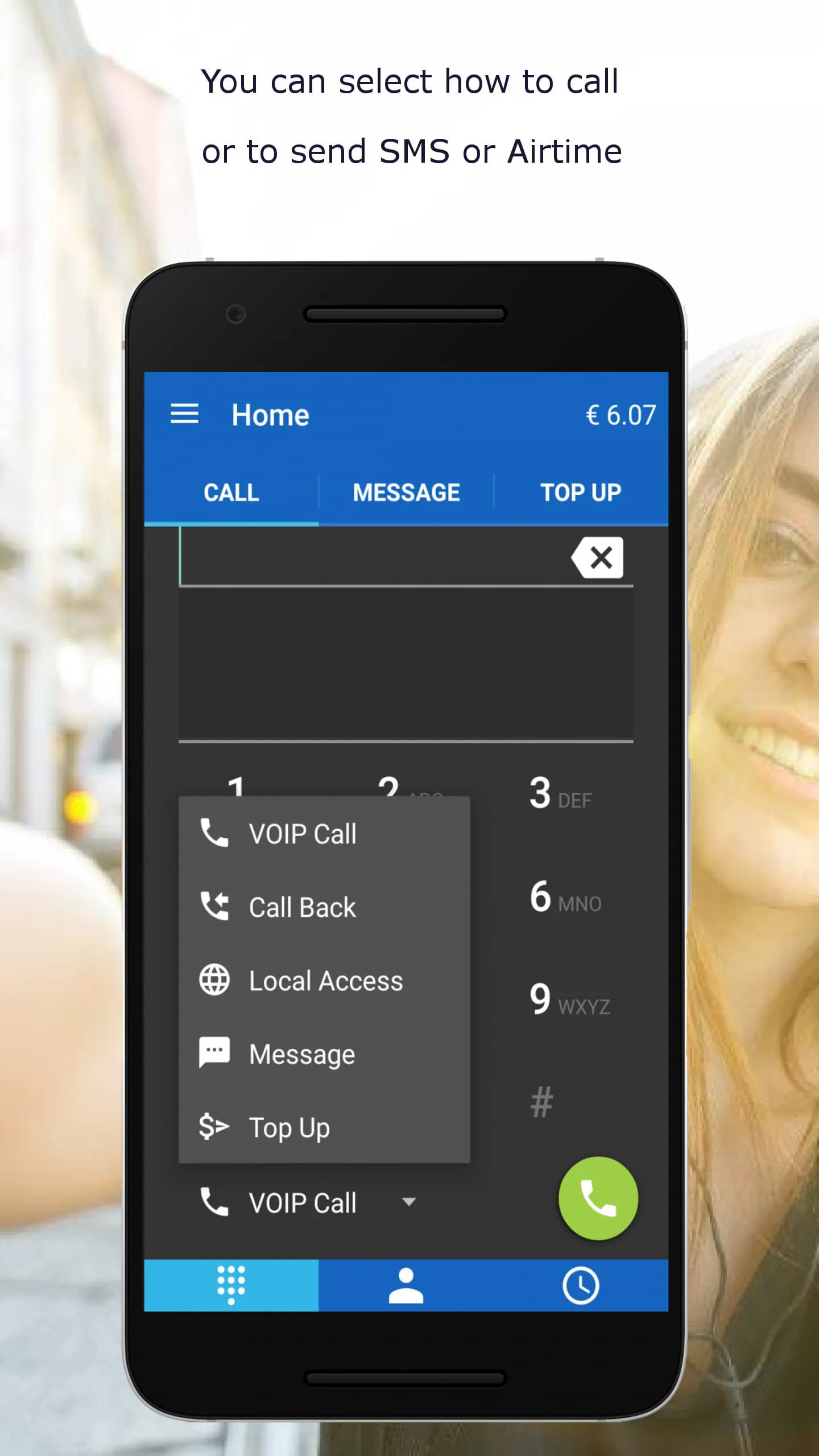 MobileVOIP international calls
