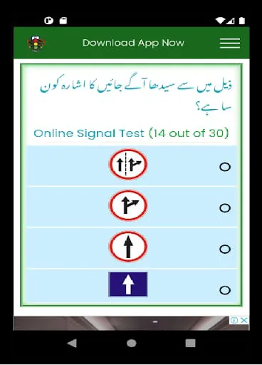 Traffic Sign Test