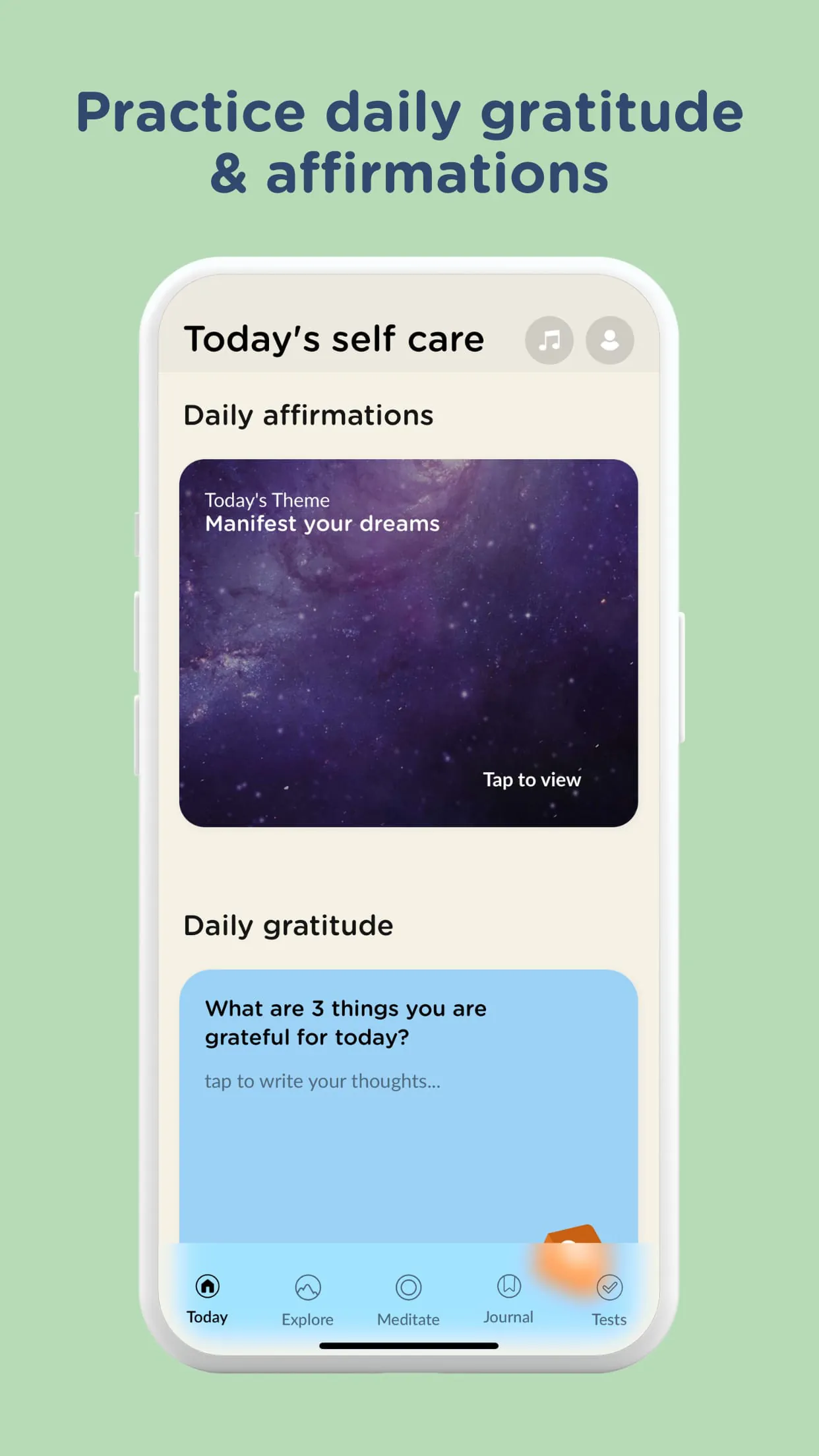 Evolve: Self-Care & Meditation