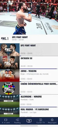 RMC Sport – Live TV, Replay