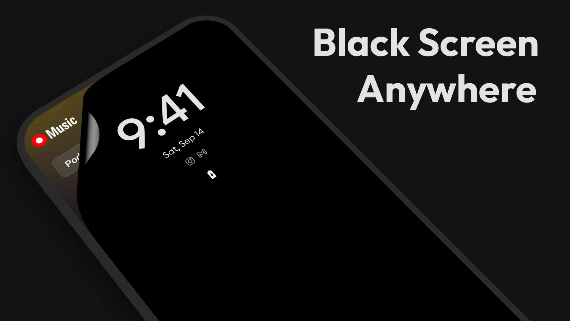 Black Screen: video screen off