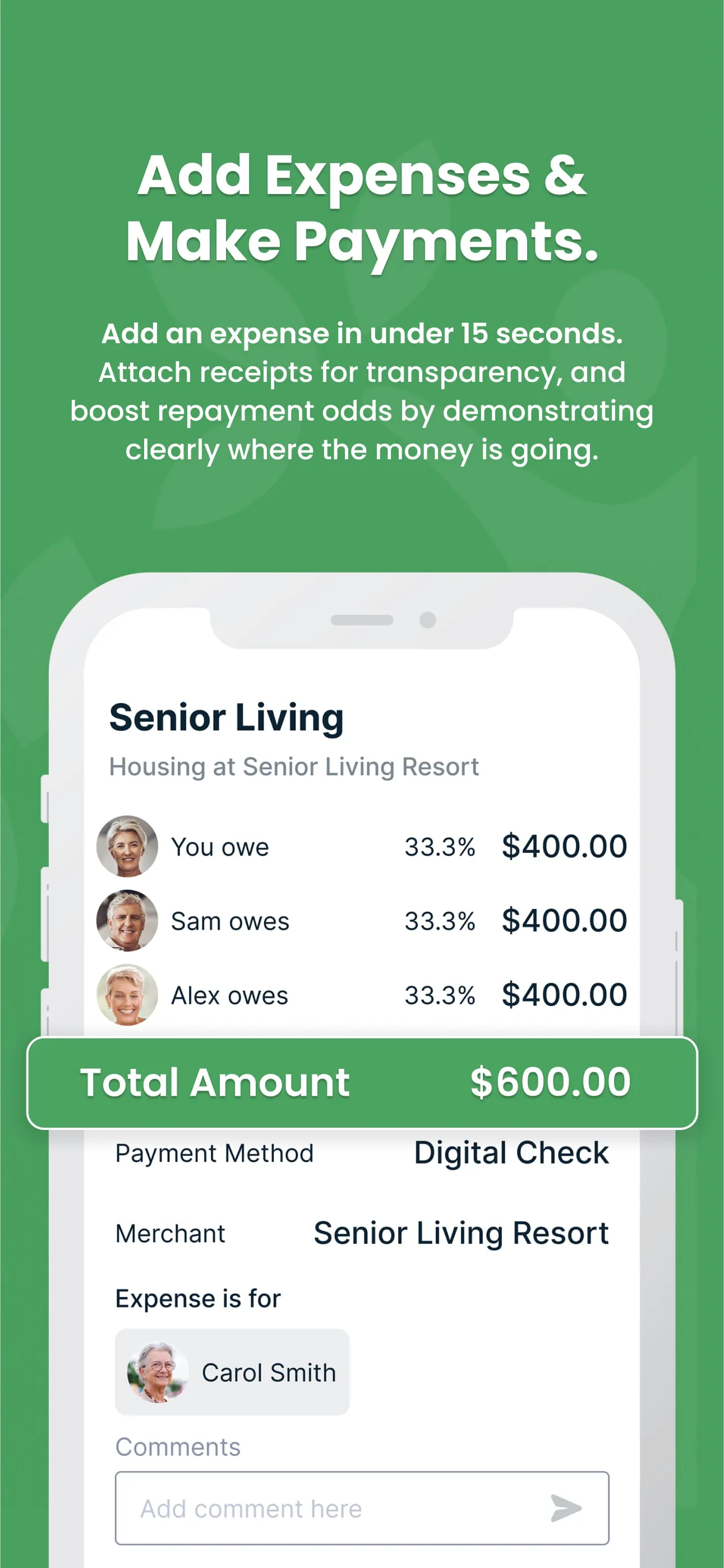 SupportPay: Split Expenses