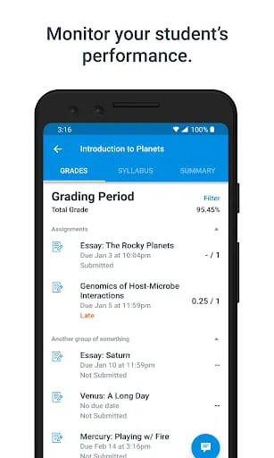 Canvas Parent